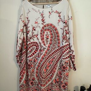 Women's Old Navy Cream and peach Floral Dress